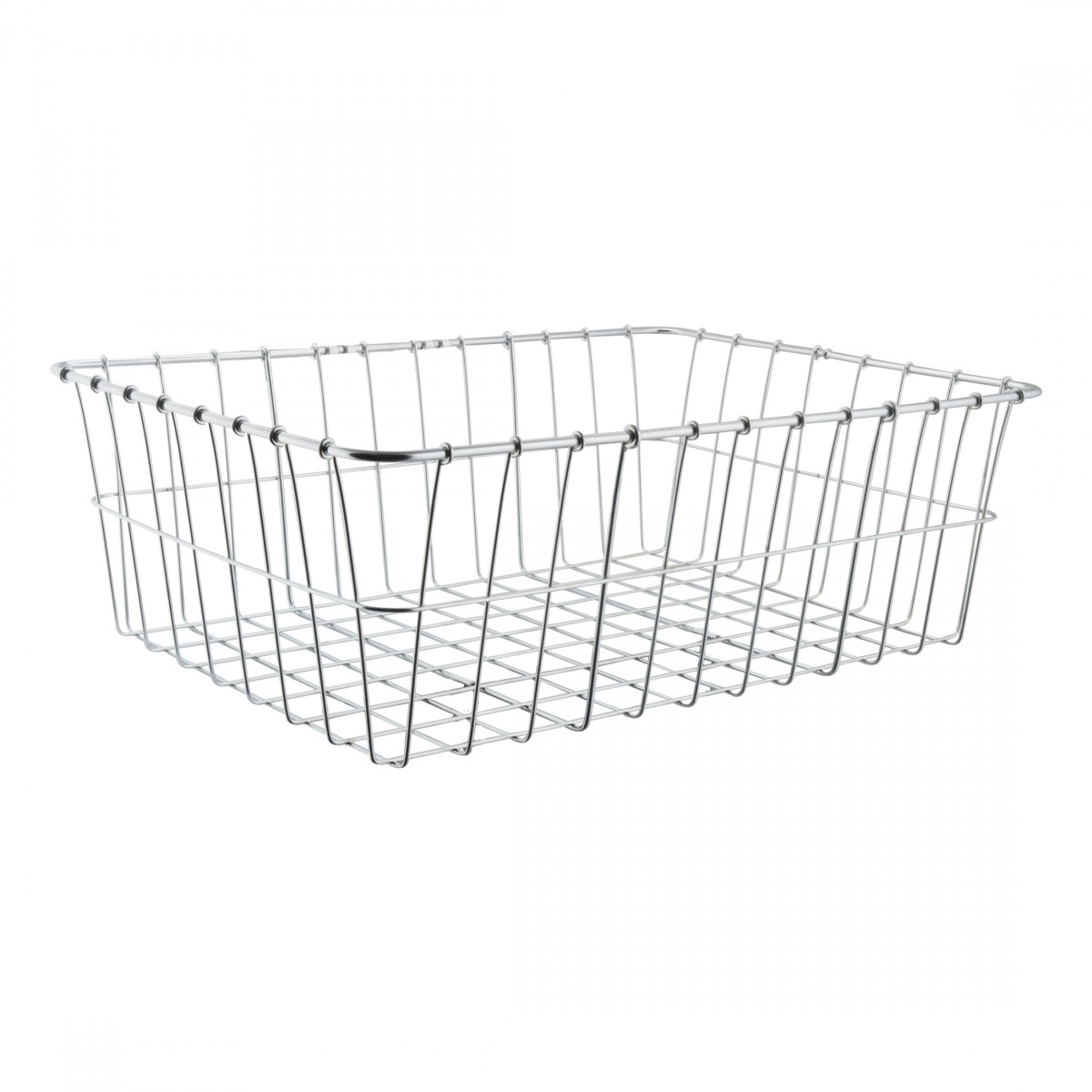 Wald Products No Hardware Basket Silver Steel 18x13x6`