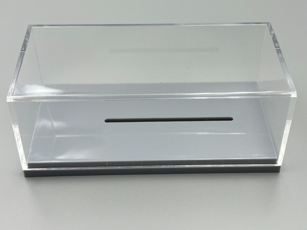 Quality Car Display Case Gray Plastic Base 1/64 scale