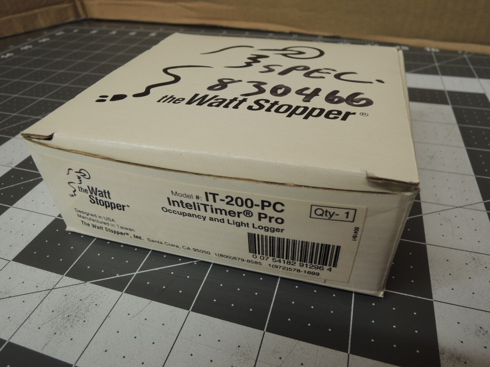Wattstopper IT-200-PC InteliTimer Pro Occupancy Sensor and Light Logger White