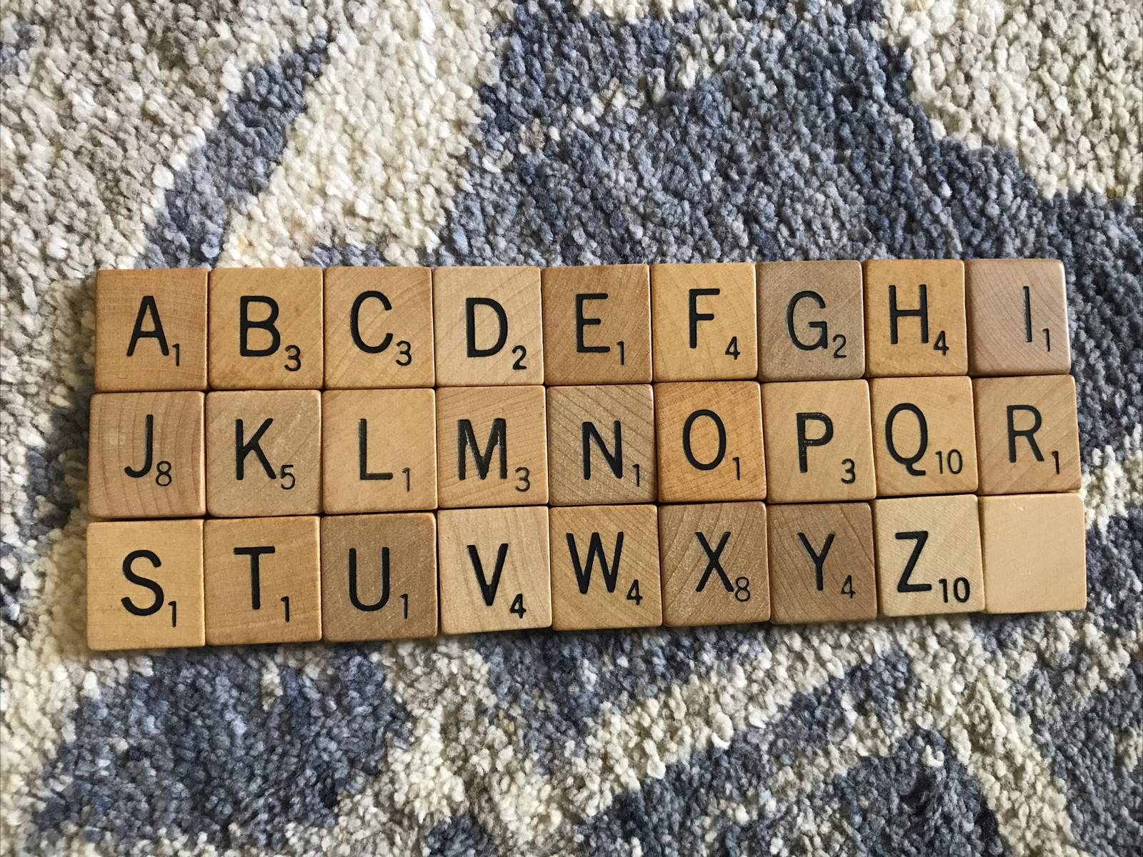 Vintage Scrabble Tiles, Pick Your Letter! Crafts Replacement Teaching Wooden