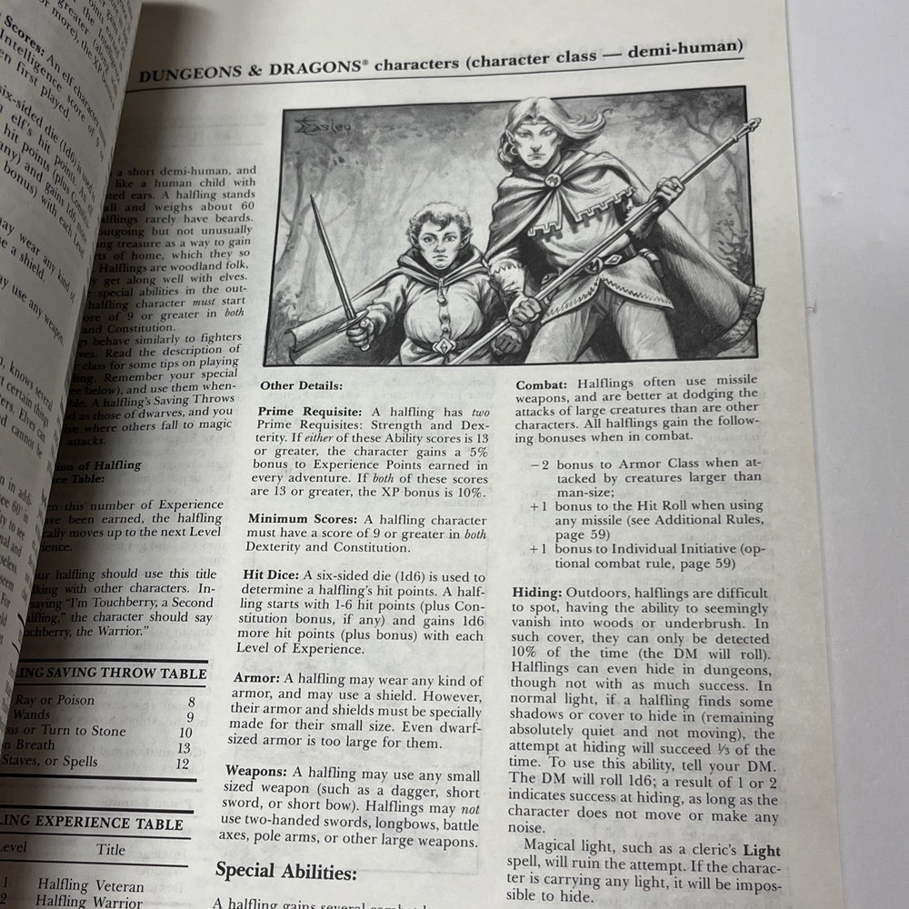 Dungeon Players Manual D&D from basic box D&D TSR Dungeons & Dragons 1983