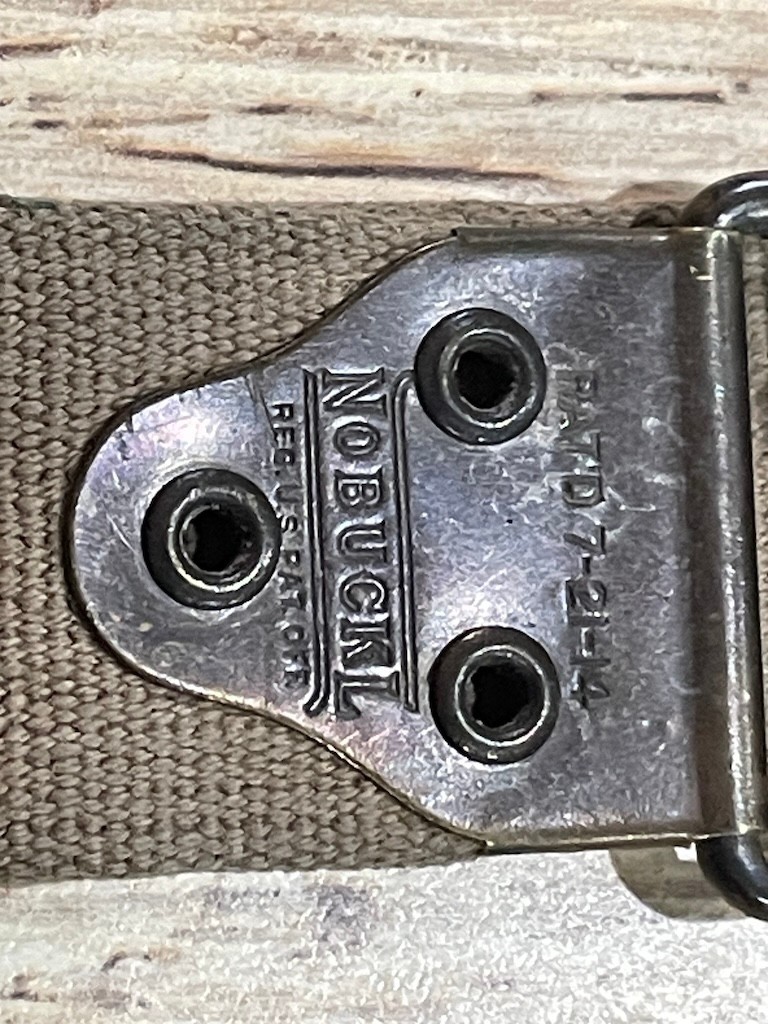 Scarce Original WW1 US Military Kerr NoBuckl P-17 Rifle Sling Brass Eddystone