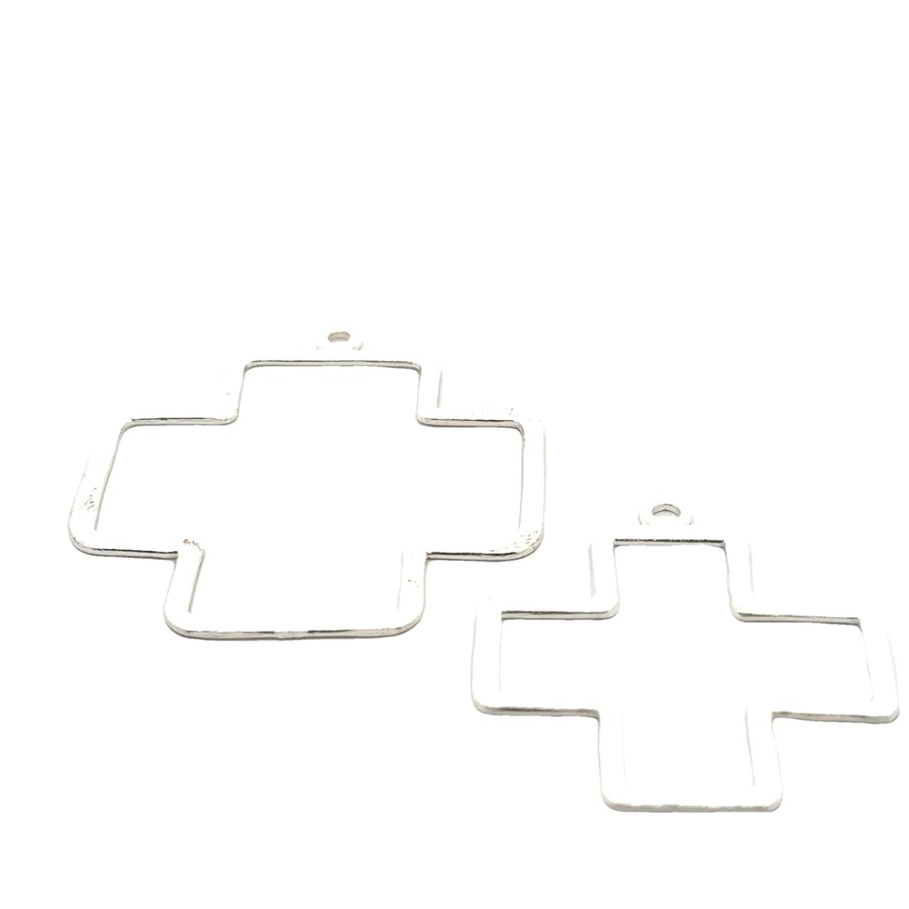 Large Cross Gold Plated, Silver Plated |