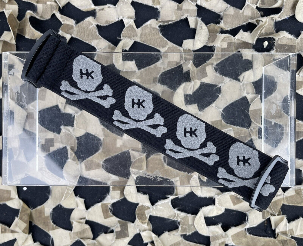 NEW HK Army Universal Goggle Strap - Bones - Grey