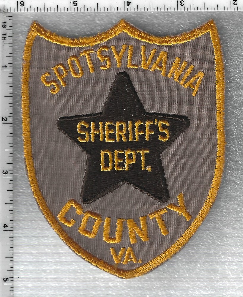Spotsylvania County Sheriff's Dept. (Virginia) Uniform Take-Off Shoulder Patch
