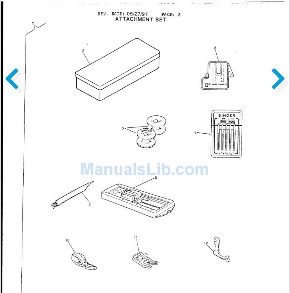 Singer Vintage Accessory Kit. 313030-942. Sewing Tools