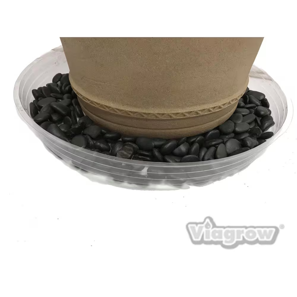 17.5 In. Clear Plastic Saucer (5-Pack)