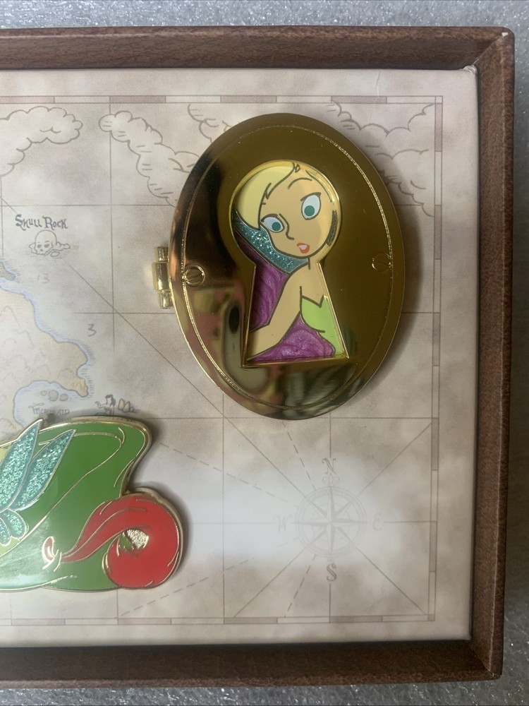 2012 DISNEY STORE 25TH ANNIVERSARY TINKER BELL 3 PIN SET LE250 PIXIE PETER PAN