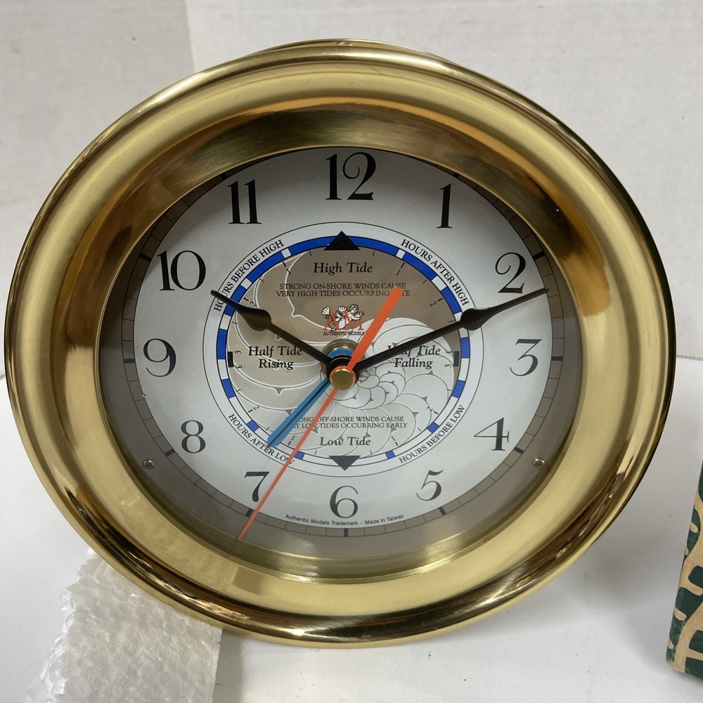 Captain’s Time & Tide Clock AM Authentic Models SC042 New