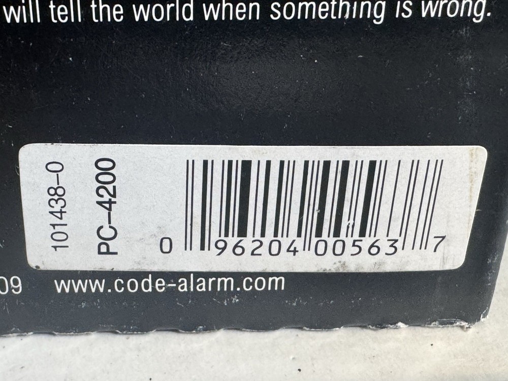 Code Alarm Remote Security Keyless Entry System Car Alarm PC 4200