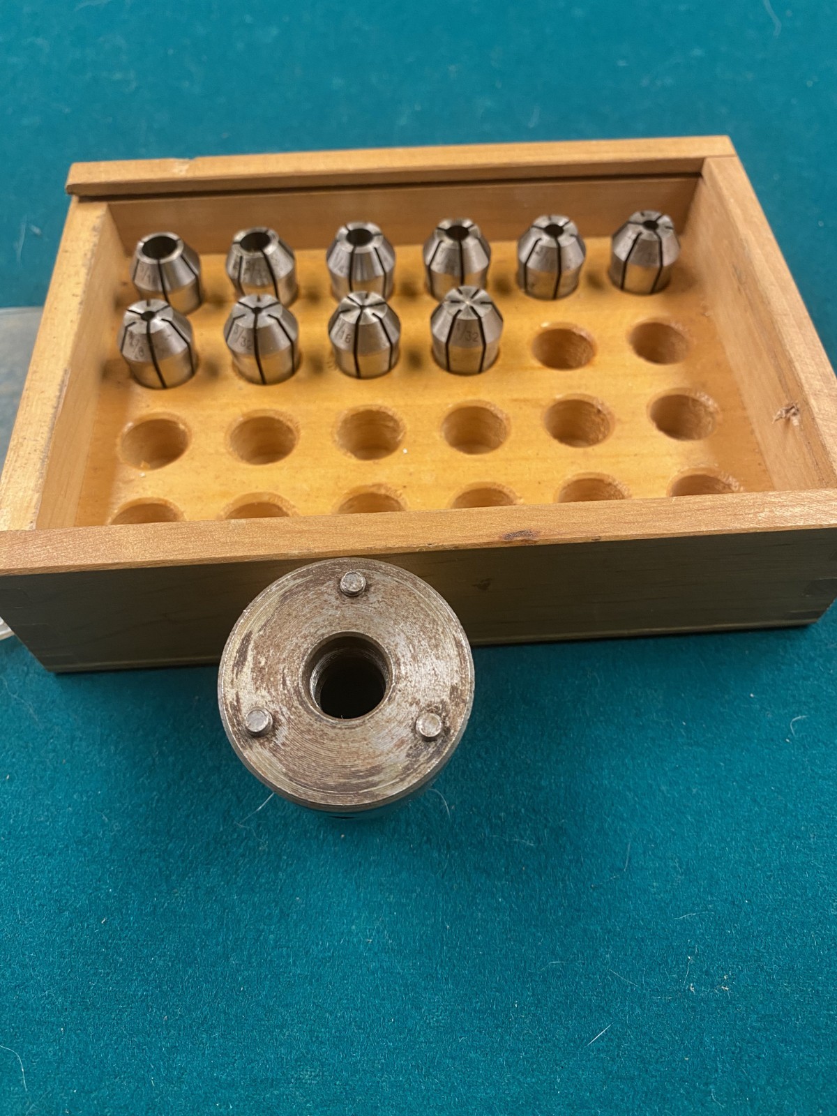 Unimat Collet chuck #1020 and 10 Collets