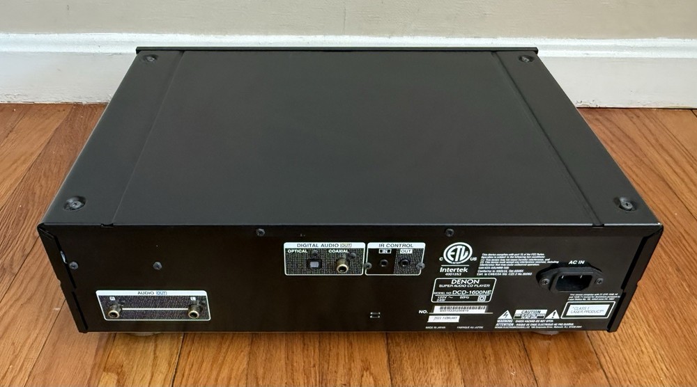 DENON DCD-1600NE Super Audio CD SACD Player Advanced AL32 Processing Plus Tested