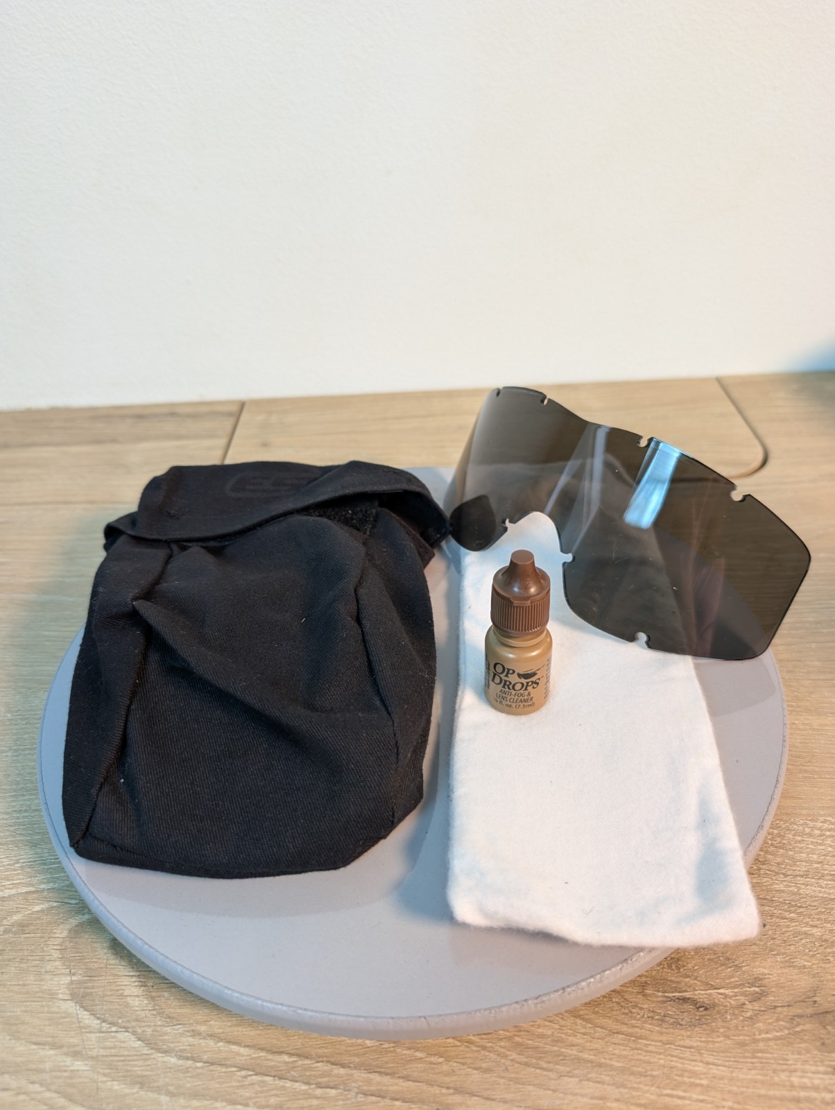 Replacement Dark Lens. ESS Eyewear Ice Black Lightweight Frameless Eyeshield