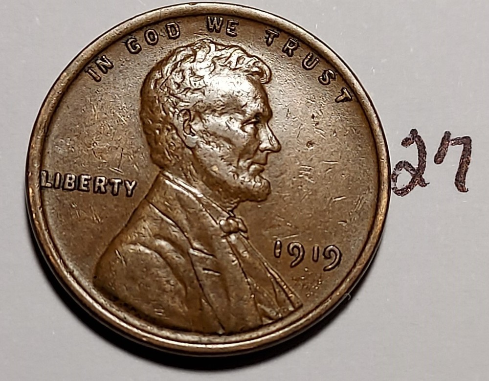 1919 Lincoln Wheat Cent   #27