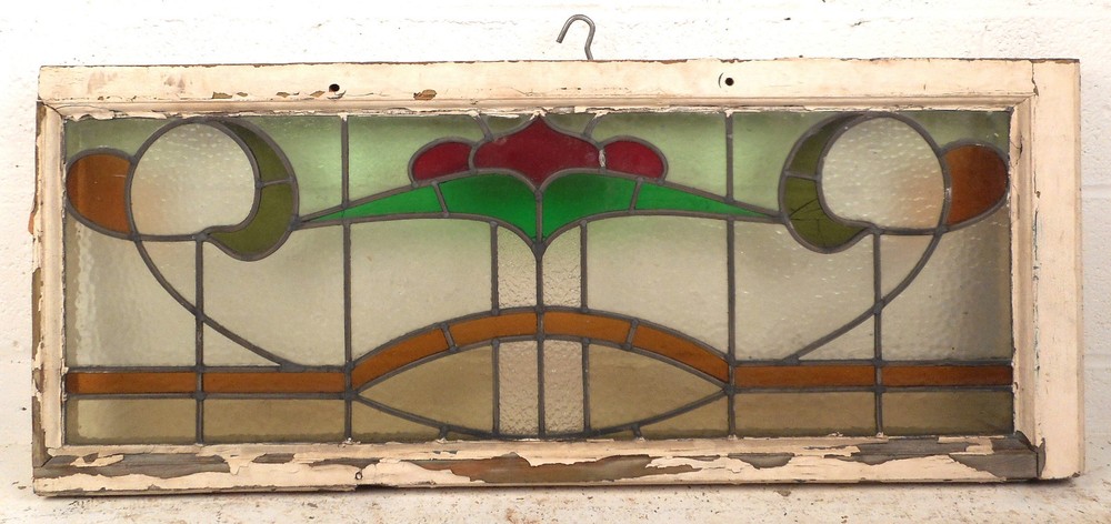 Vintage Stained Glass Window Panel (3222)NJ
