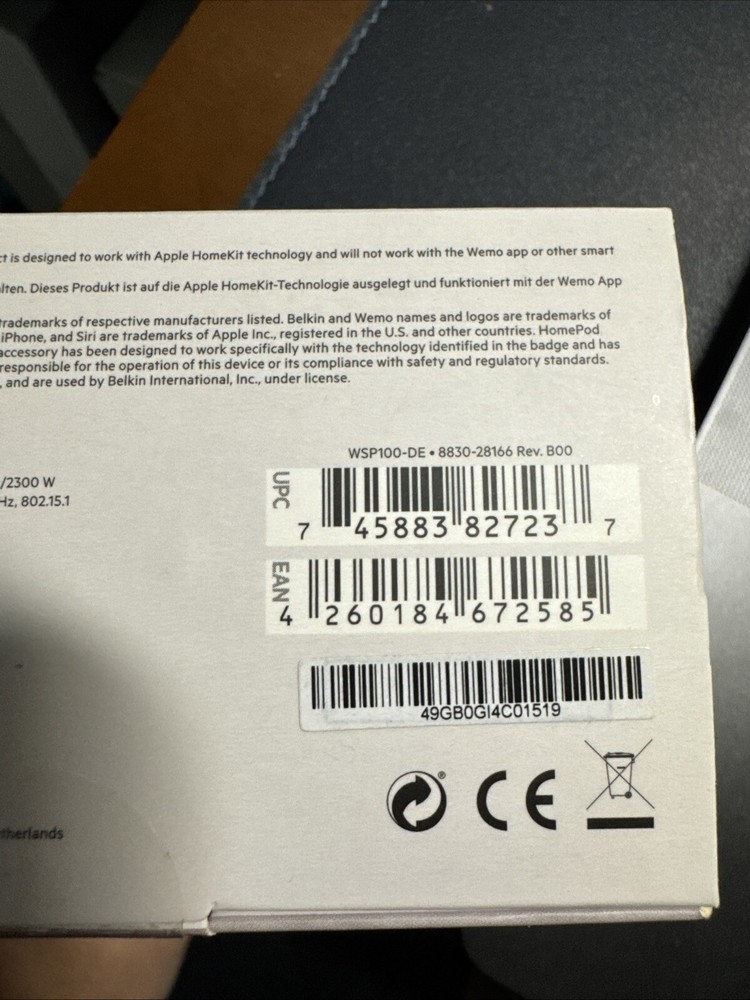 Wemo Smart Plug German