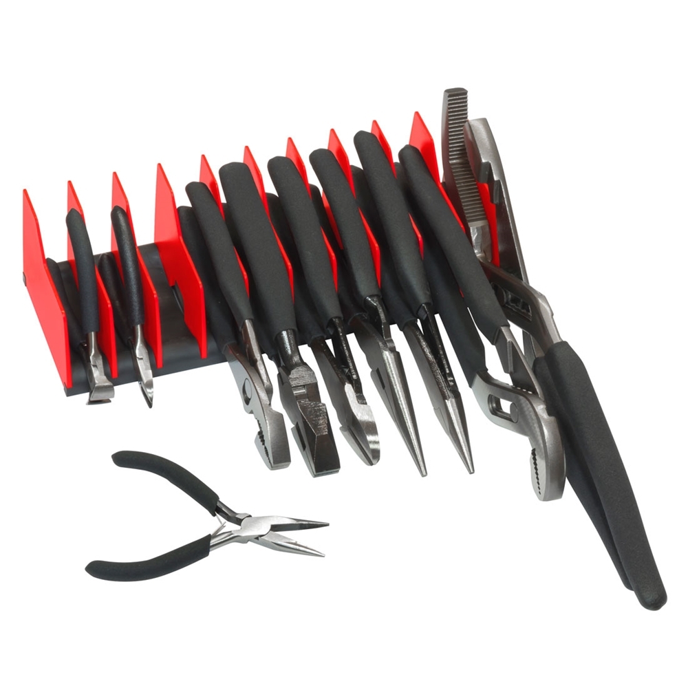 Ernst 5500 Plier Pro 10-Plier Tool Organizer RED