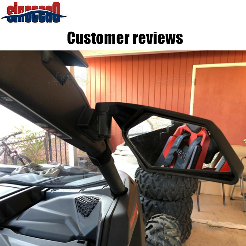 For 2017-2024 Can Am Maverick X3 XRS XDS MAX Racing Style Rear View Side Mirrors