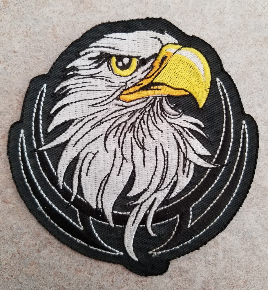 NWOT LETHAL THREAT EAGLE HEAD MINI PATCH 3.5"x4" MN32015