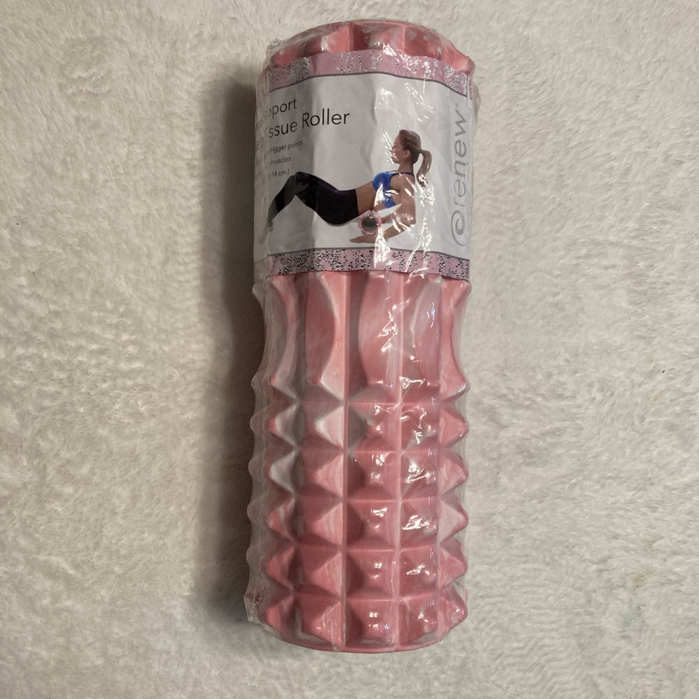 Renew Spine Support Deep Tissue Roller ~ 3D Texture Penetrates Trigger Points