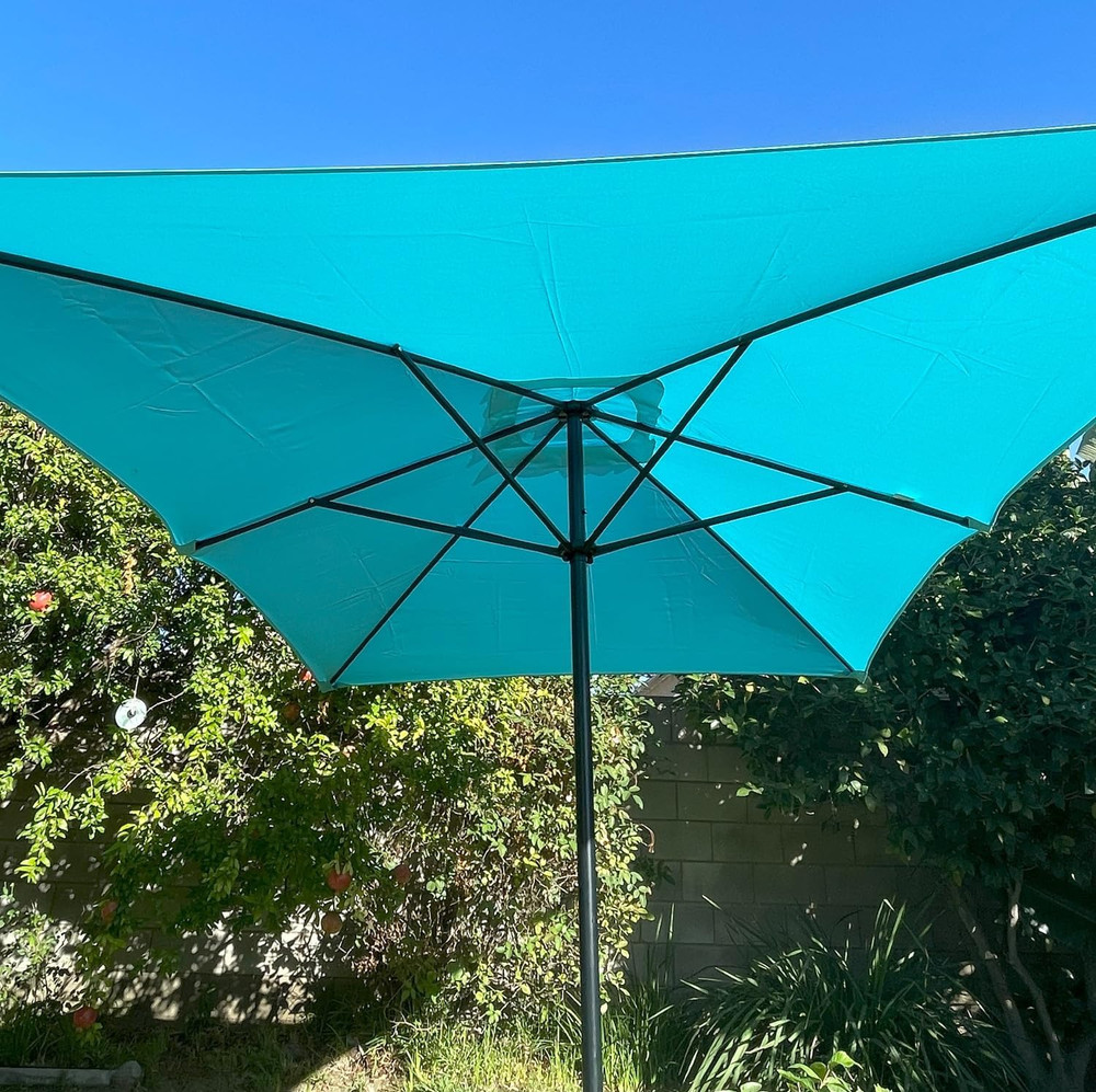 Rectangular Replacement Umbrella Canopy for 10Ft X 6.5 Ft 6 Ribs Umbrella (Canop
