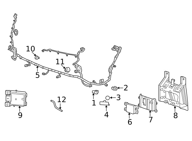 Genuine GM Auto Park Sensor Bezel 85096263