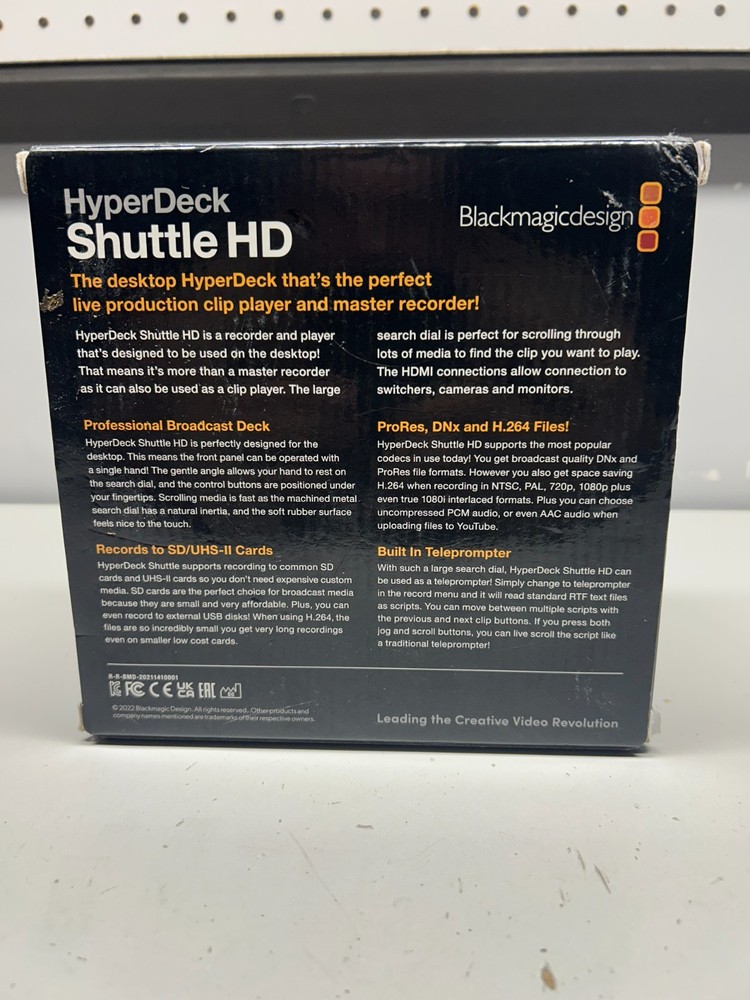 Blackmagic Design Hyperdeck Shuttle HD