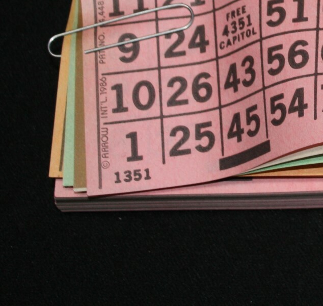 BINGO PAPER Cards Sheets 3 on 4 Pink Solid Horizontal - 50 pack