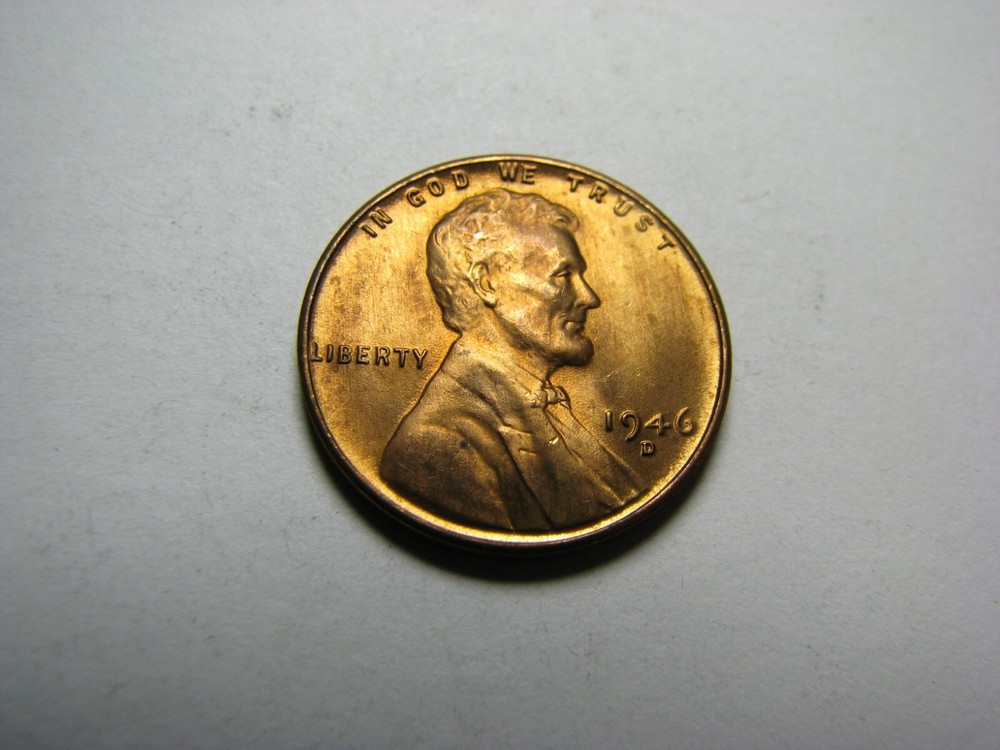 1946-D Lincoln Wheat Cent  About Uncirculated