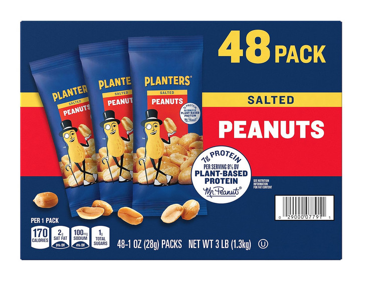 Planters Salted Peanuts (48 1-ounce packs)