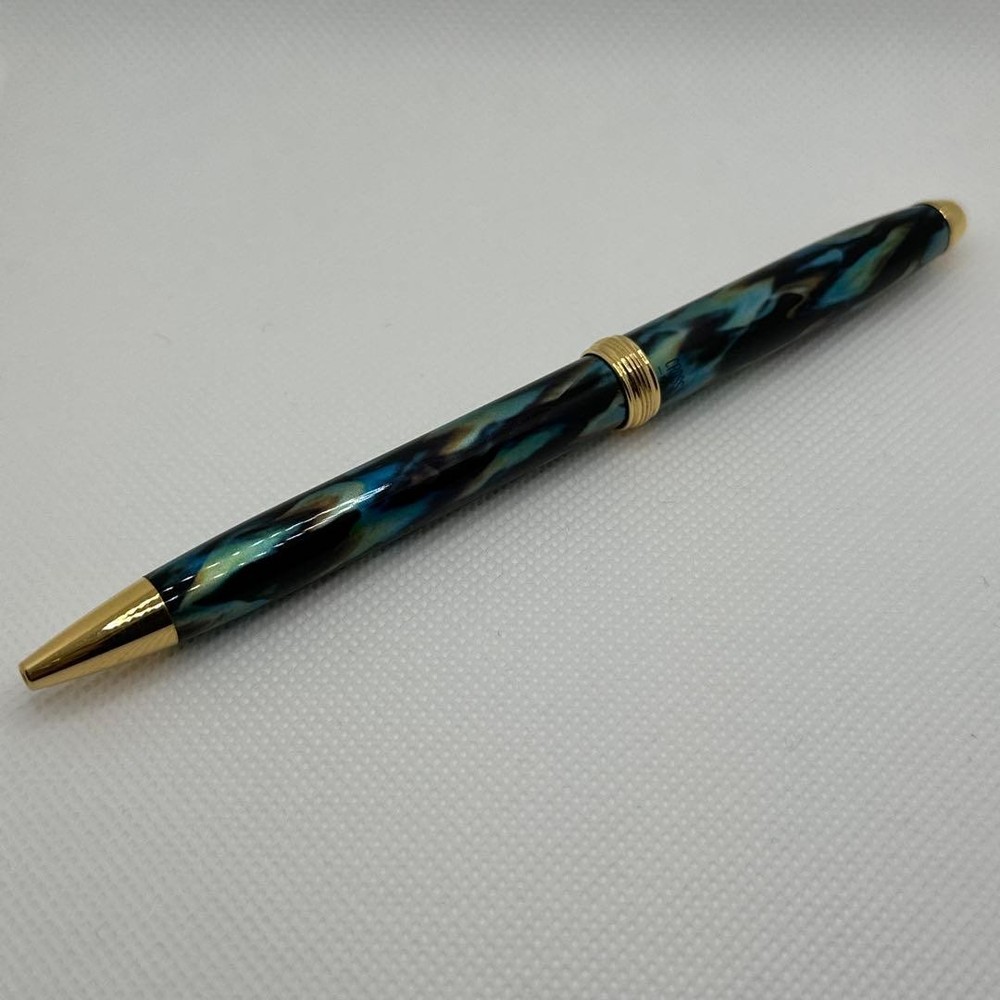 cross pinnacle peacock blue ballpoint pen