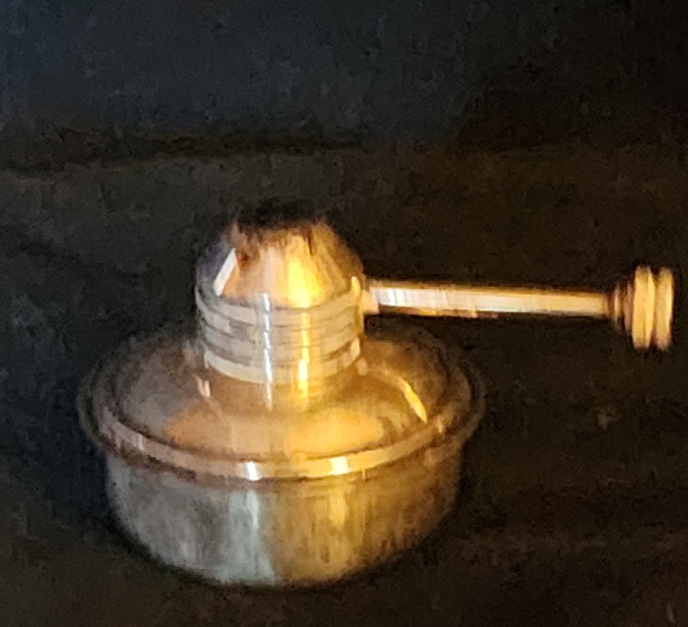 Vintage Silver Plate Chafing Dish Alcohol BurnerWarmer