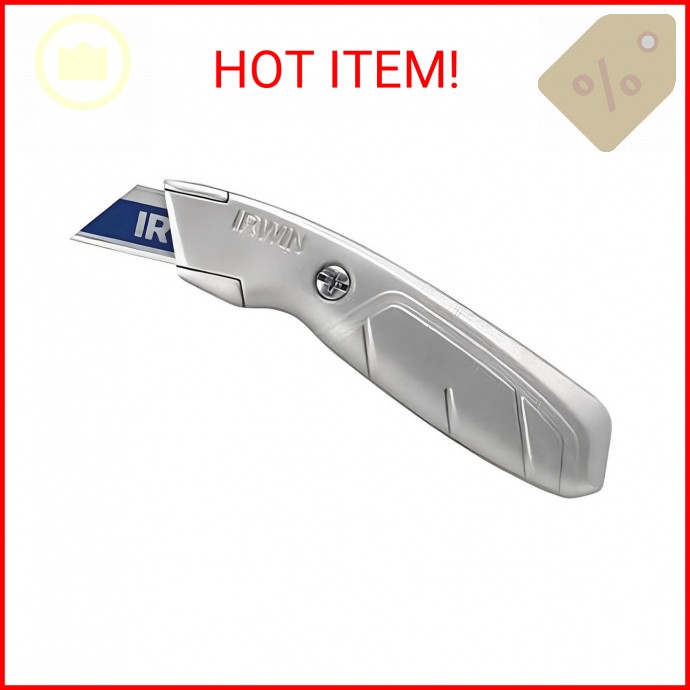 IRWIN Utility Knife, Fixed Blade (2081101), gray