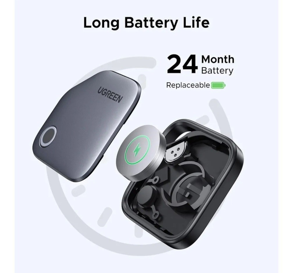 Air Tracker Tags 4 Pack, 2-Year Replaceable Battery Bluetooth Tracker Compatible