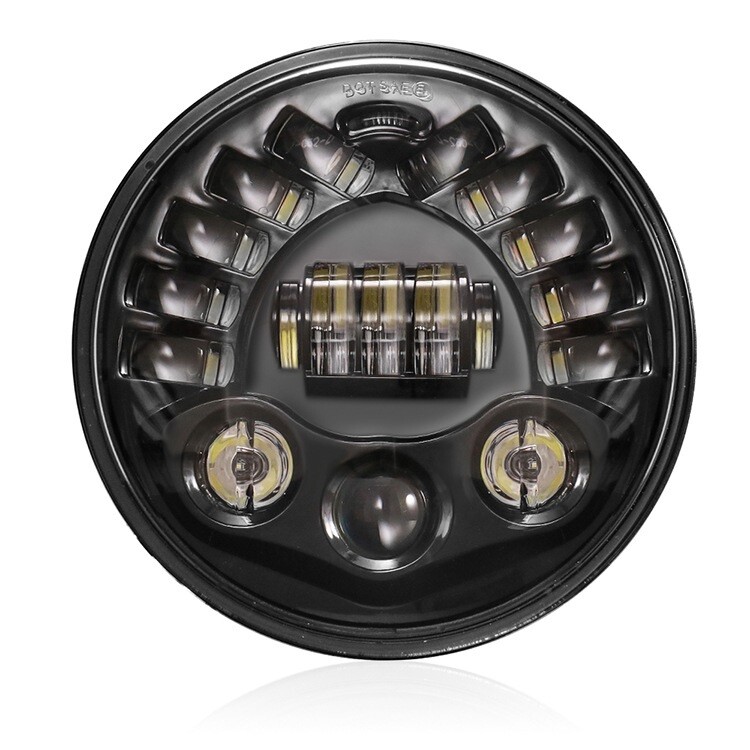 Motorcycle Accessories Modified LED Front Headlight Suitable for Harley 7 Inches
