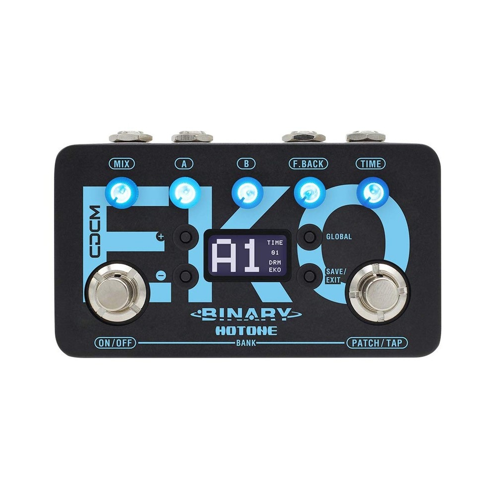 Hotone Binary Eko Multi-Mode Tap Tempo Digital Delay Echo Guitar Bass Effects...
