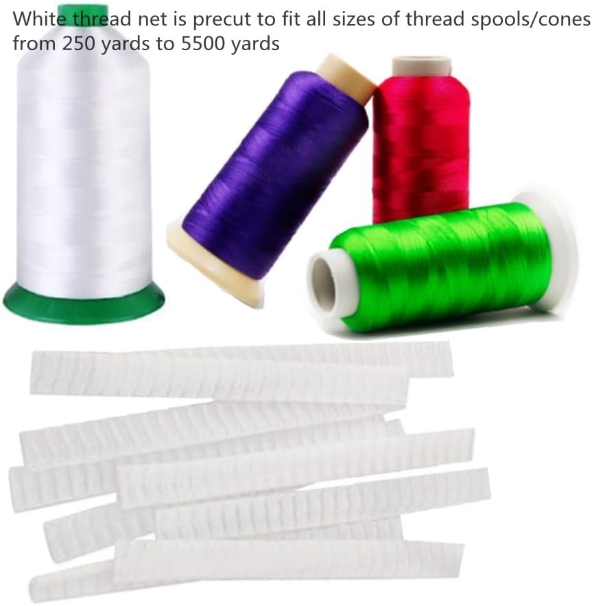40 Yards Thread Spool Net Sewing Embroidery Thread Net Mesh Spool Saver for D...