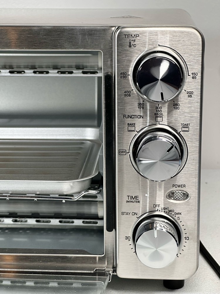 Comfee Toaster Oven, 4 Slice, 12L, Multi-function Stainless Steel (CFO-BG12SS)