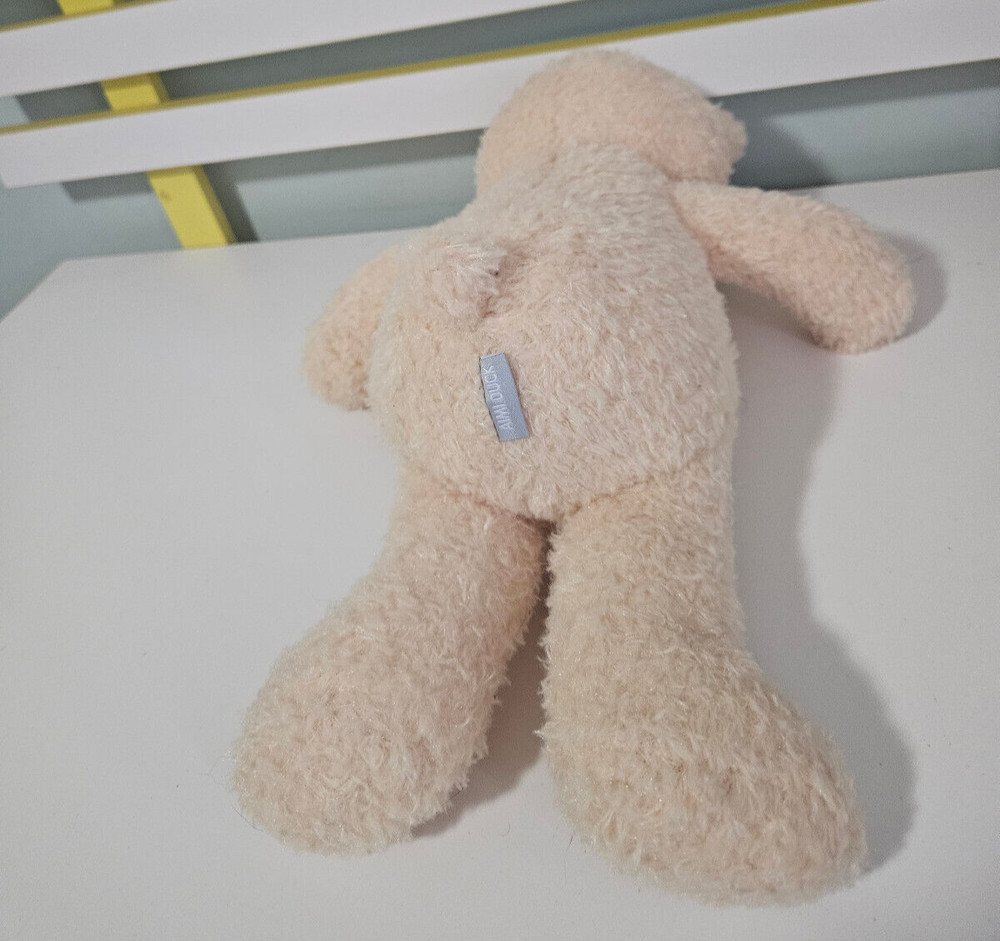 AIMI DUCK TEDDY BEAR BEIGE 38CM BROWN EYES