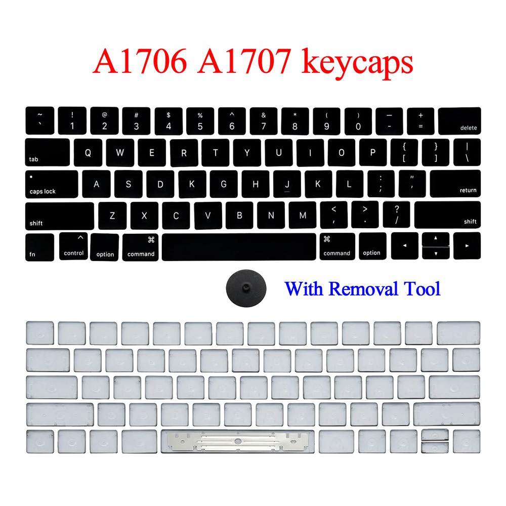 Keyboard Keycaps Keys Cap Set Replacement for MacBook Pro A1706 A1707 2016 2017