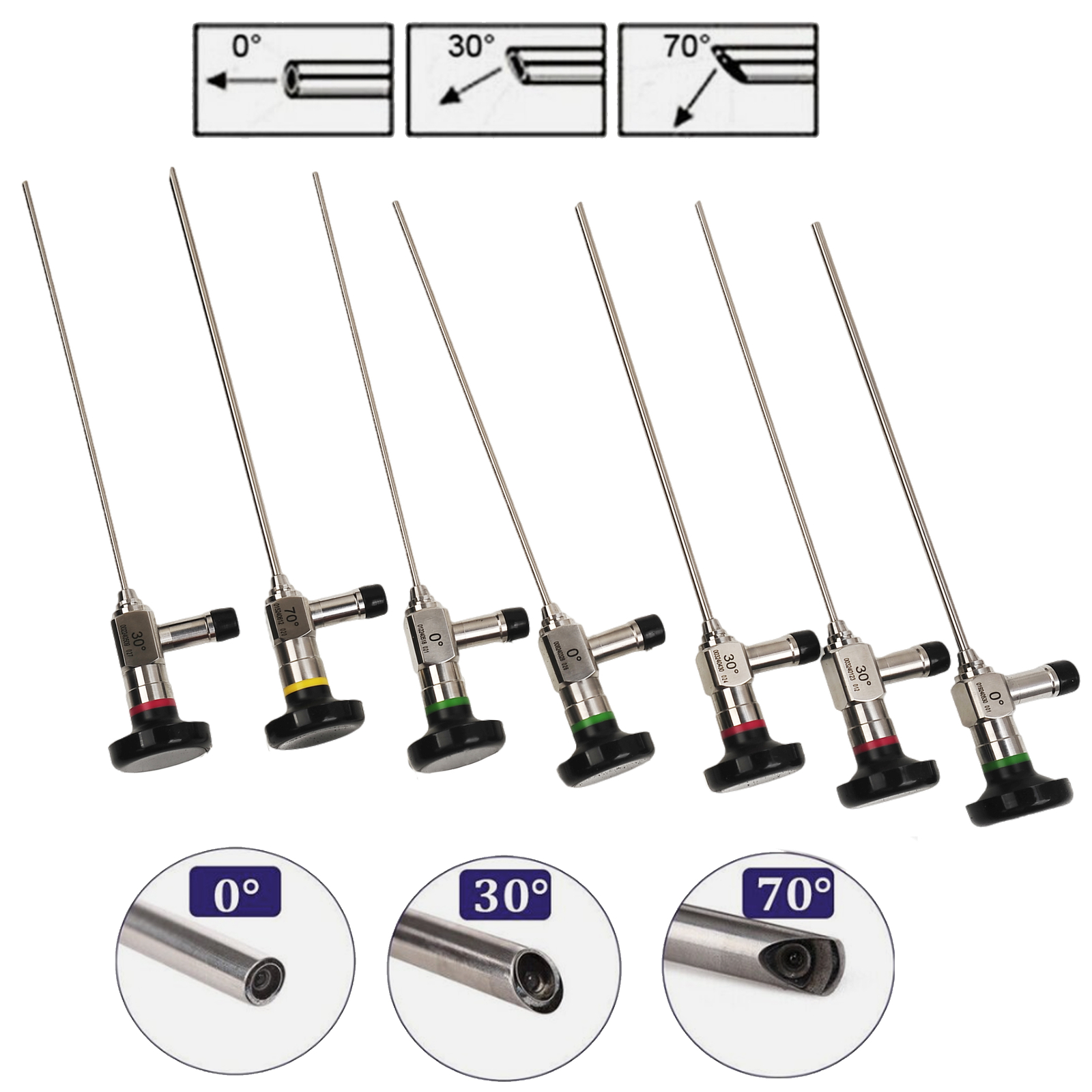 Surgical ENT Rigid Endoscope 0/30/70/90 Degree Sinuscope Otoscope Laryngoscope