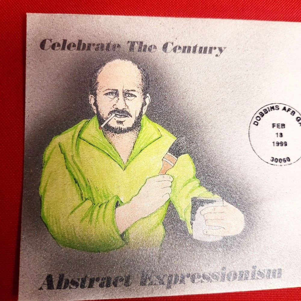 First Day of Issue Abstract Expressionism Stamp Cache Envelope Enclosure
