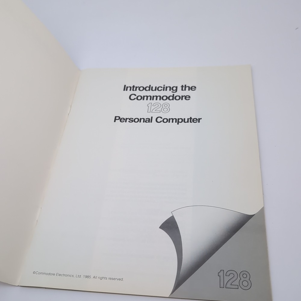 Vintage System Guide *Commodore 128 Introductory Guide* Booklet 1985 VG