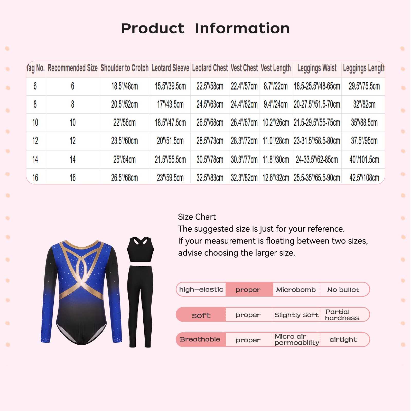 Kids Girls 3Pcs Set Crop Top Bodysuit Charming Dancewear Rhinestones Carnival