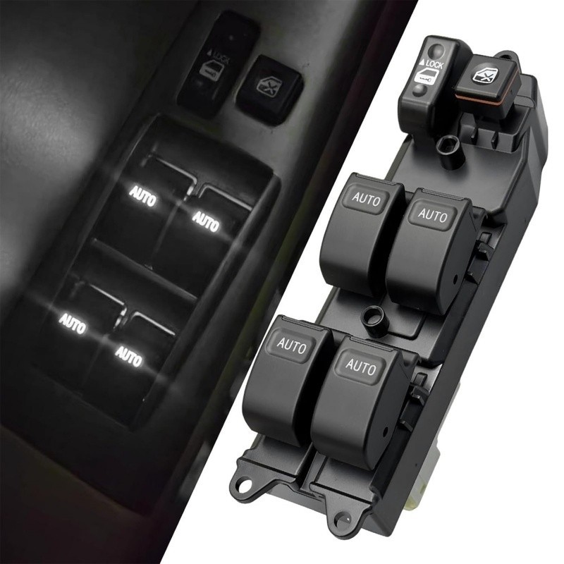 White Master Drive Window Switch  Auto Down / Up for Toyota 4Runner 2003-2009
