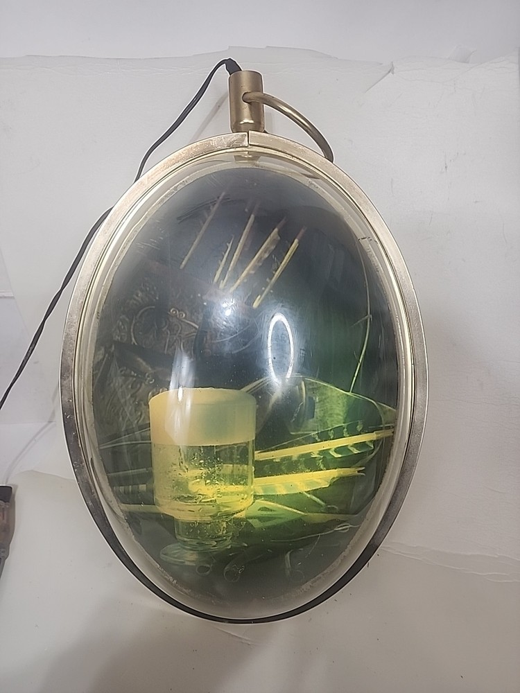 Budweiser Rotating Lighted Clock Archery Read Description