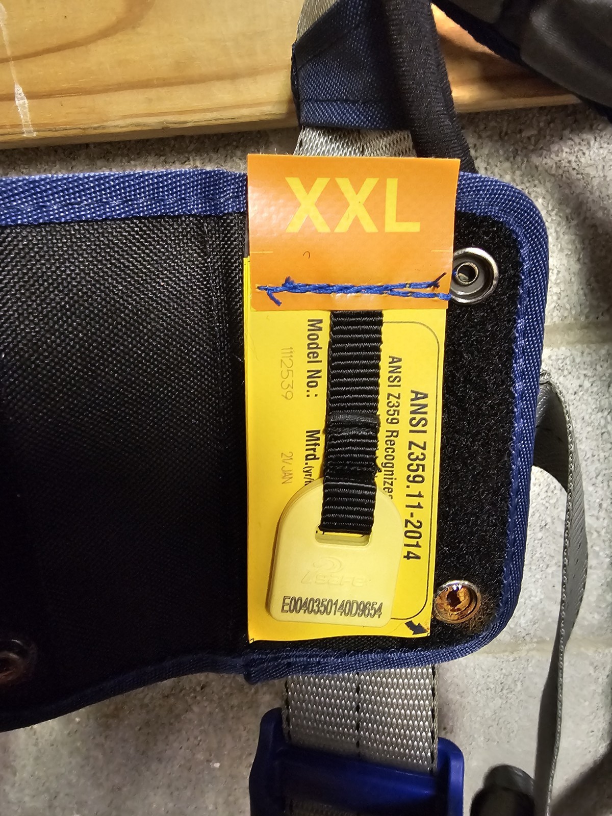 3M DBI-SALA EXOFIT STRATA XXL FULL BODY HARNESS FALL PROTECTION 1112539 XXL BELT