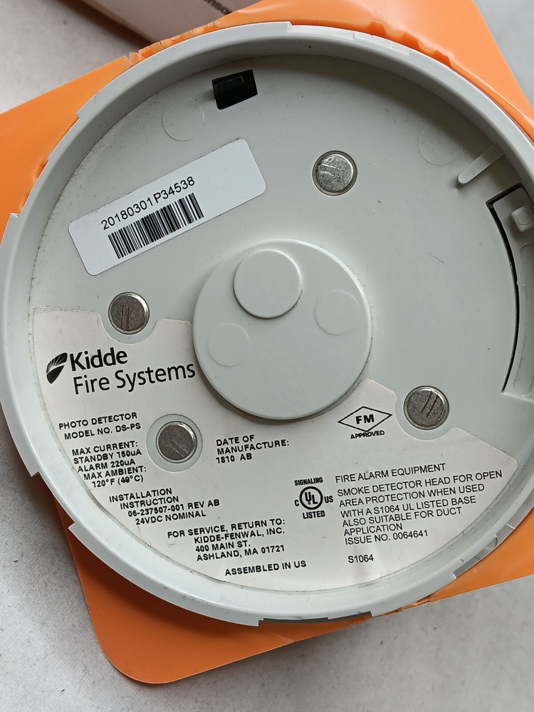 KIDDE FIRE SYSTEMS DS-PS PHOTO DETECTOR