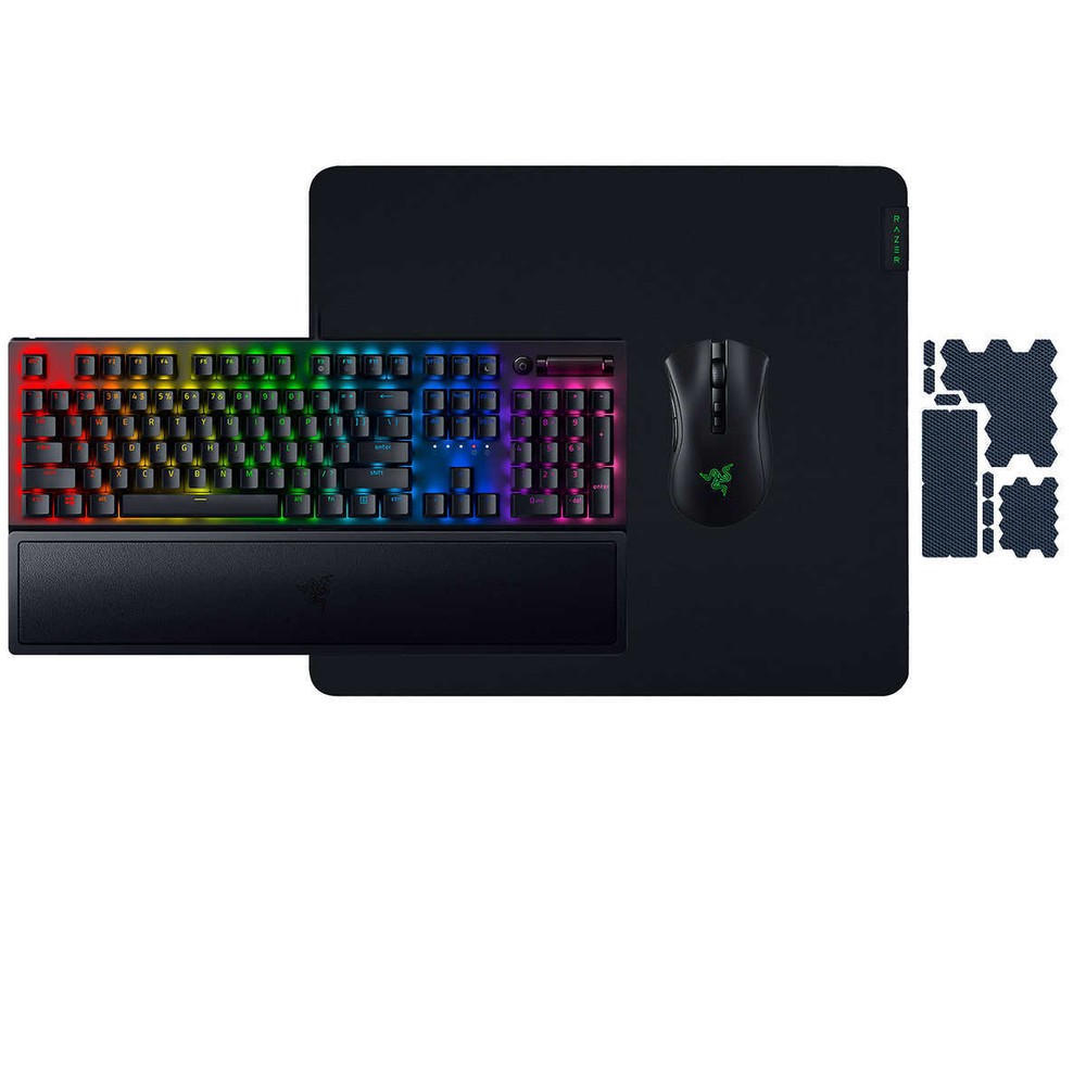 Razer, "Heroic" Gaming Bundle RGB Keyboard + Mouse + Pad + Grips Set