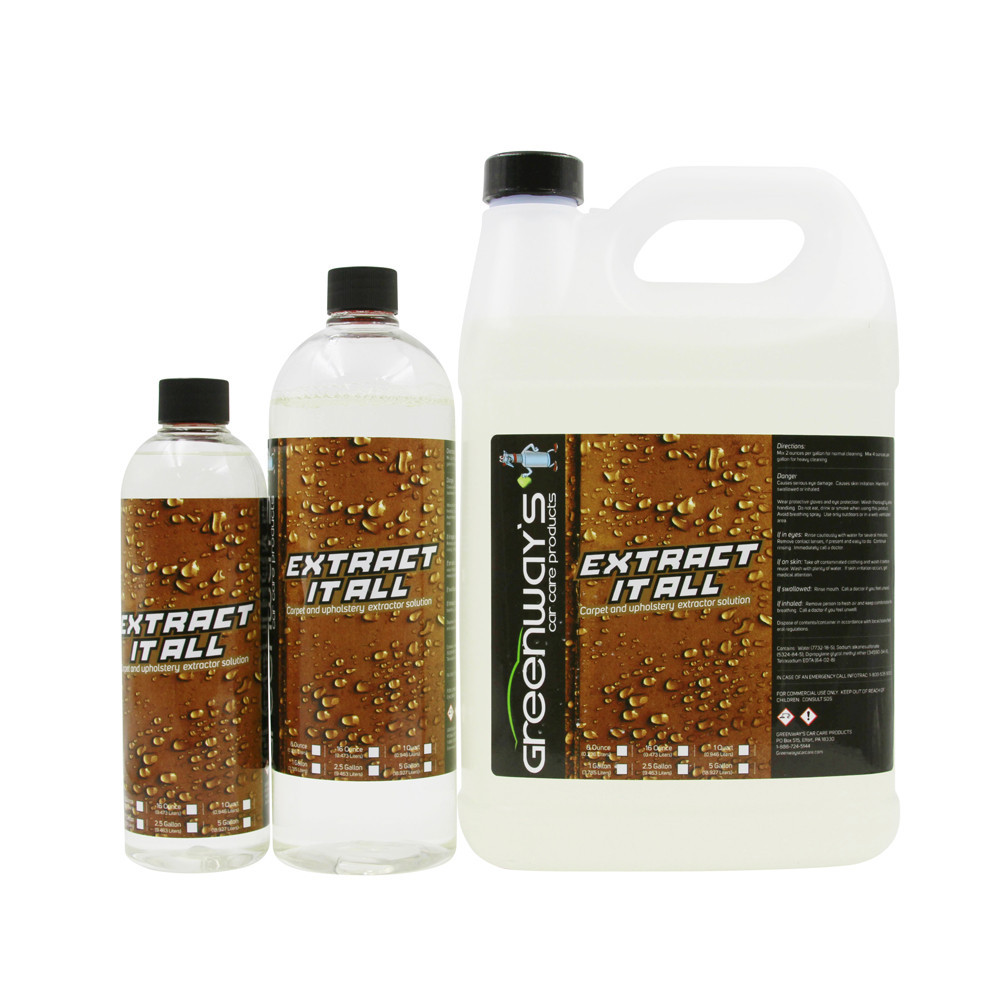 Carpet and upholstery cleaner for extractor machine low foaming solution